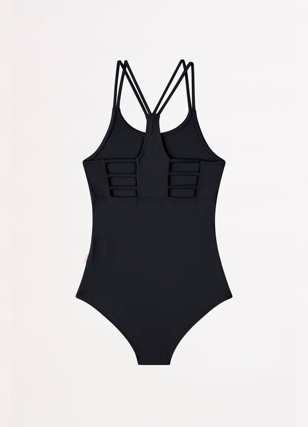 Essentials Girls Multi Strap One Piece - Black