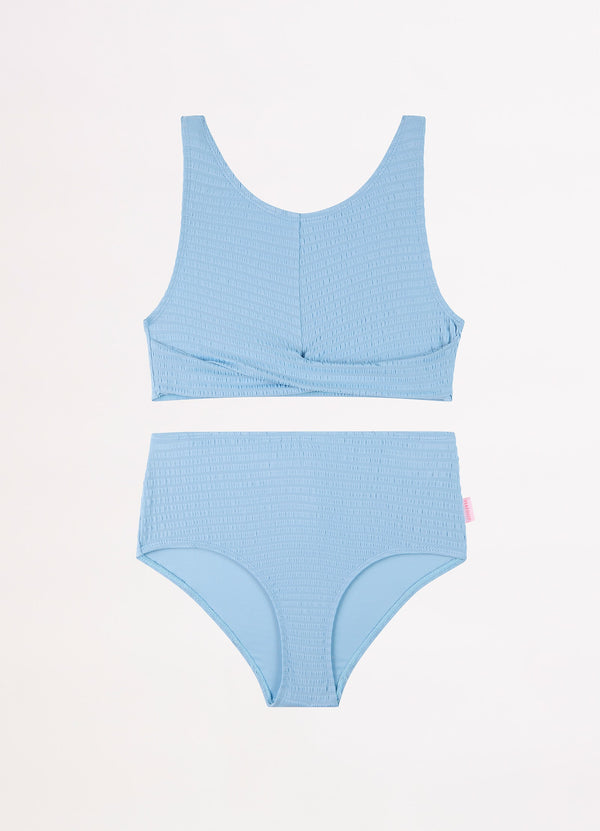 Girls Summer Vacay Bikini Set - Powder Blue
