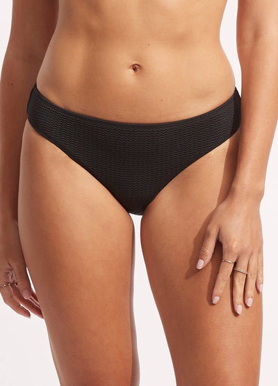 Sea Dive Hipster Bikini Bottom - Black