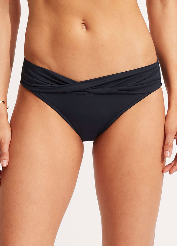 Seafolly Collective Twist Band Hipster - True Navy