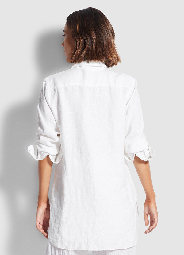 Beach Linen Shirt - White