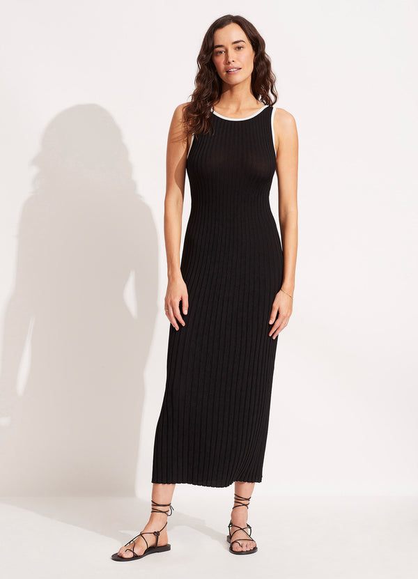 Coral Knit Dress - Black