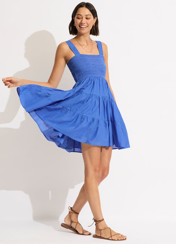 Faithful Mini Dress - Azure