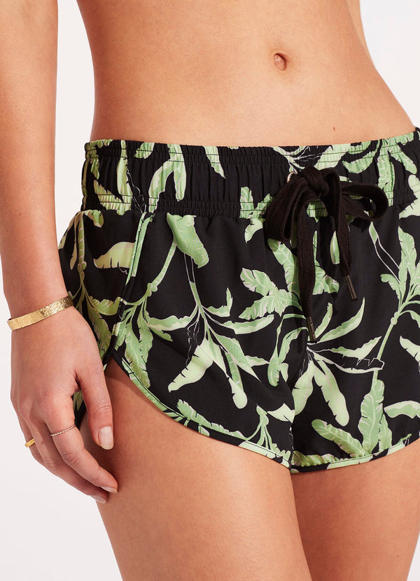 Palm Paradise Boardshort - Black