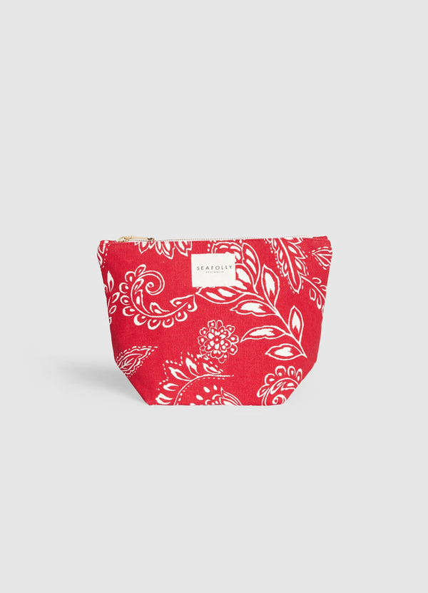 Folklore Canvas Pouch - Chilli Red