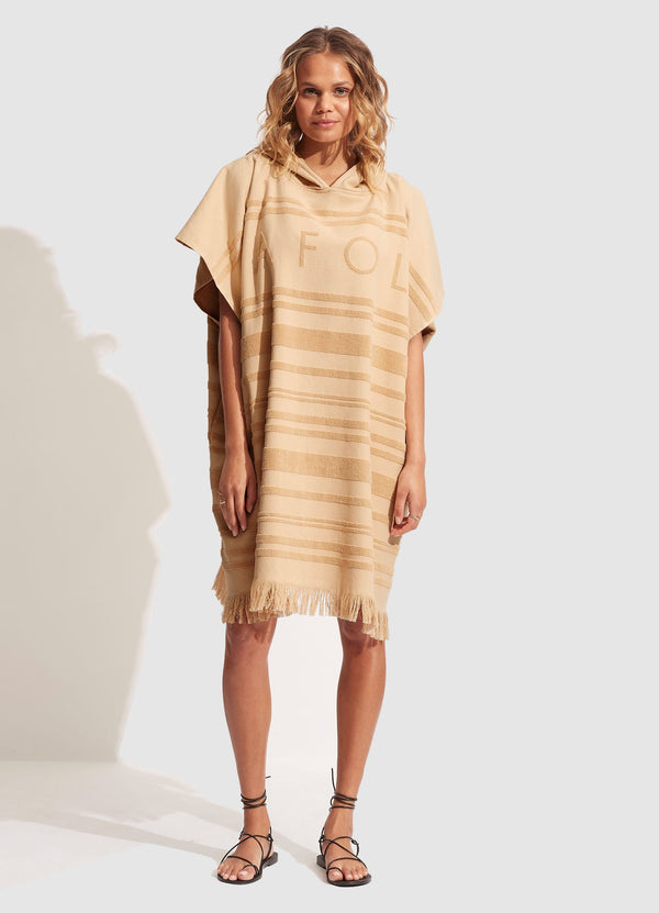 Towel Poncho - Camel