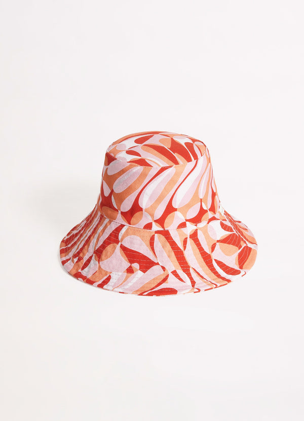Poolside Bucket Hat - Chintz Pink