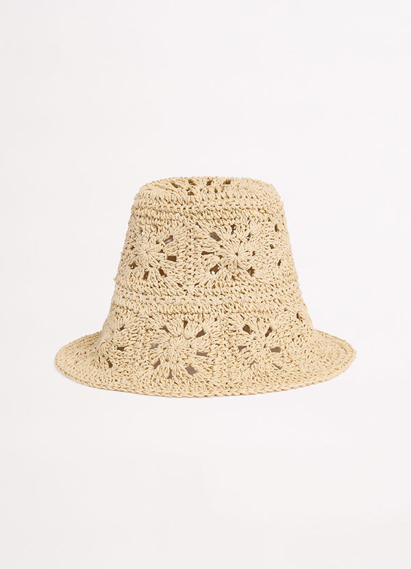 Mandalay Crochet Hat - Natural