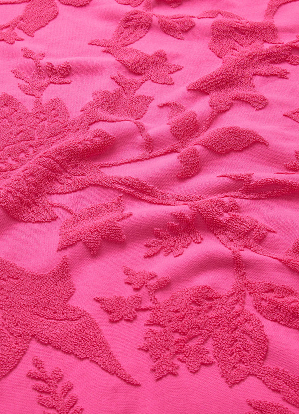 Silk Road Jacquard Beach Towel - Rose Pink