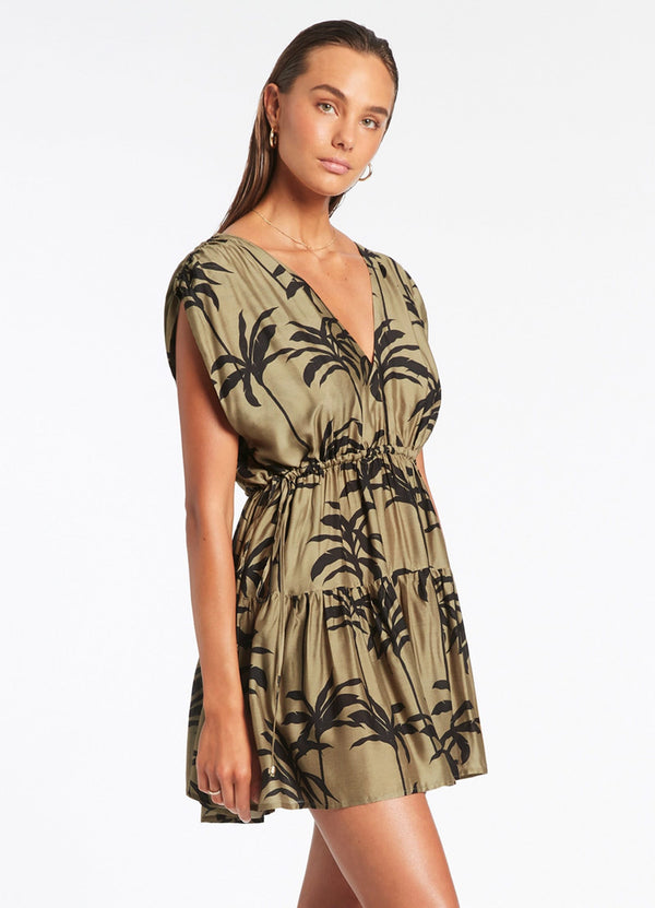Palme Tiered Cover Up - Olive
