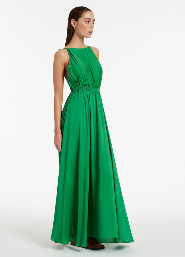 Jetset Backless Maxi Dress - Green